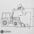 Miniexcavadora 12 HP 1000 kgs